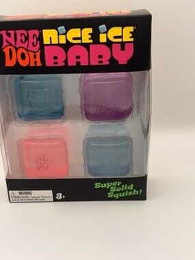 Needoh Nice Ice Baby Bundle (Mini Nice Cubes) 4 Pack Brand New sealed 💙🩷💜💙